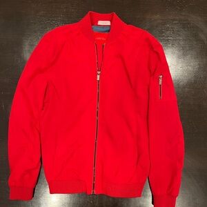 Zara Man Red and Gray Jacket